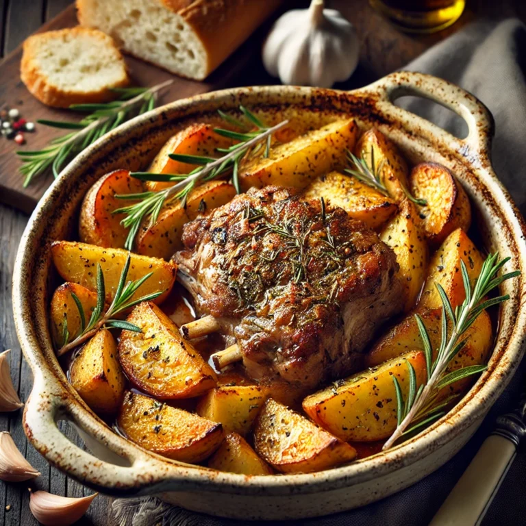 Agnello al forno con patate