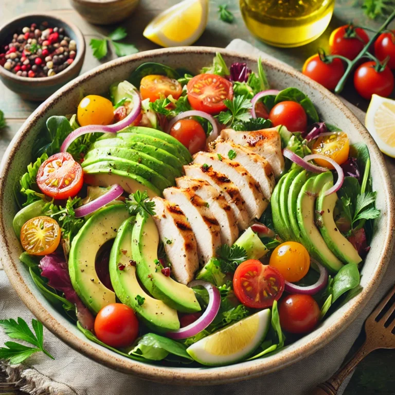 Insalata di pollo e avocado